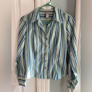Old Navy vintage 90s fitted stretch button down, medium